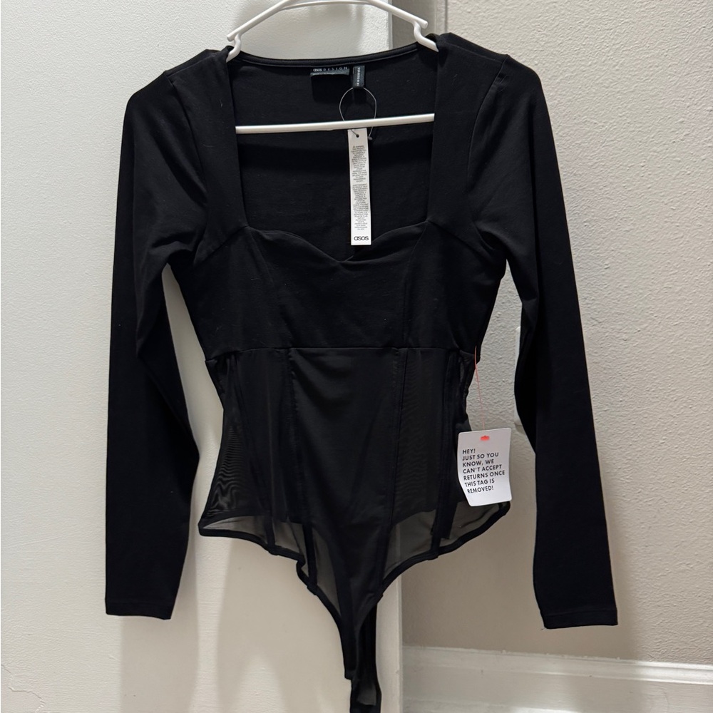 Black Long Sleeve Bodysuit